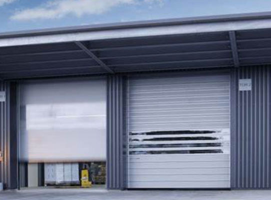 Sécurité de porte en spirale transparente en aluminium haute vitesse personnalisée