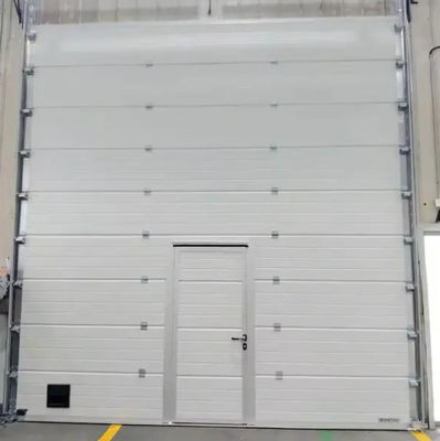 Porte d'entrepôt sectionnelle isolée en aluminium moderne Garage industriel Automatique à distance de style ouvert Finition