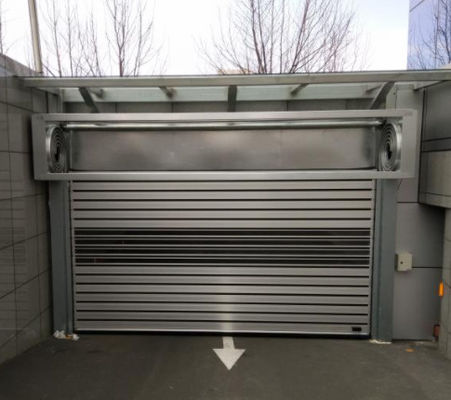 Porte en spirale en aluminium transparente à grande vitesse pour une efficacité de sécurité