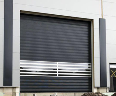 Porte en spirale en aluminium transparente à grande vitesse pour une efficacité de sécurité
