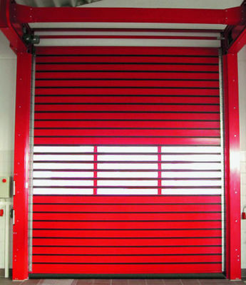 Porte en spirale transparente en aluminium à grande vitesse Sécurité et efficacité pour la résistance au vent ≤2,0KN/m2 à n'importe quelle température