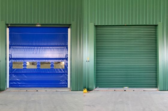 Prix d'usine Entrepôt industriel rapide/usine Intérieur manuel/opération automatique Haute vitesse PVC roulement vers le haut Fermeture de porte 304 Matériau en acier inoxydable
