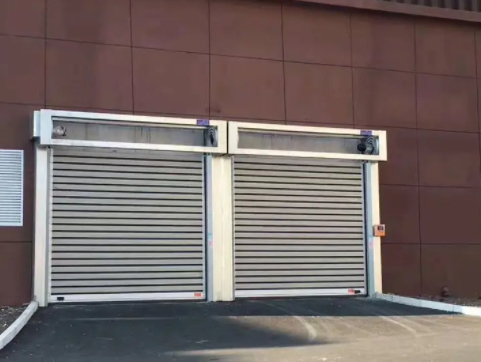 Porte en spirale transparente en aluminium à grande vitesse Sécurité et efficacité