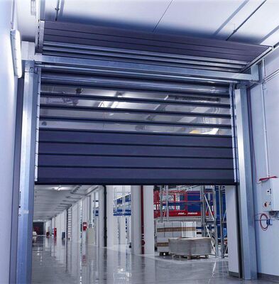 220V 50HZ Porte Rapide Spirale Aluminium Enroulable Sécurité Efficacité Matériau Dur Rapide Commercial Industriel Entrepôt Porte de Quai