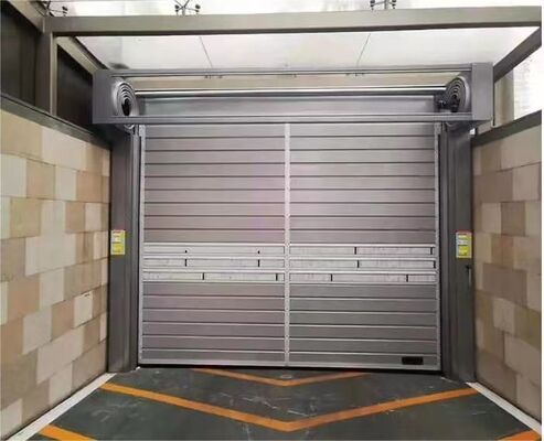 Porte en spirale à grande vitesse industrielle en aluminium de haute qualité de contrôle PLC Porte rapide en spirale extérieure intelligente Porte à volet roulant rapide en aluminium