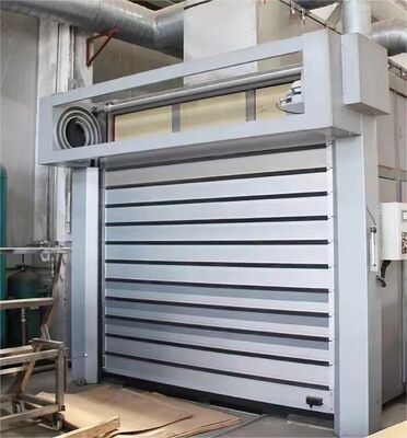Porte en spirale à grande vitesse industrielle en aluminium de haute qualité de contrôle PLC Porte rapide en spirale extérieure intelligente Porte à volet roulant rapide en aluminium
