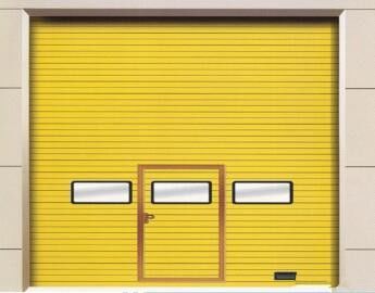 Portes sectionnelles industrielles de largeur maximale de 6500 mm Porte de garage sectionnelle
