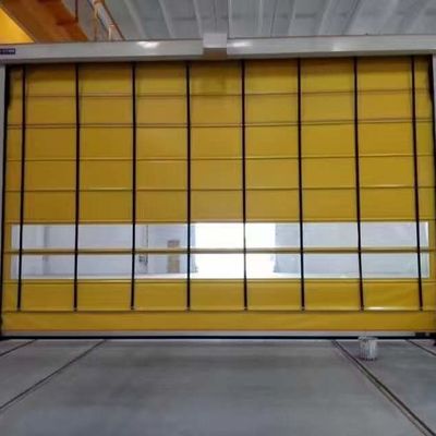 Porte rapide d'entrepôt d'atelier de contrôle de PLC de volet de roulement de vitesse rapide de portes de rouleau de PVC d'automation