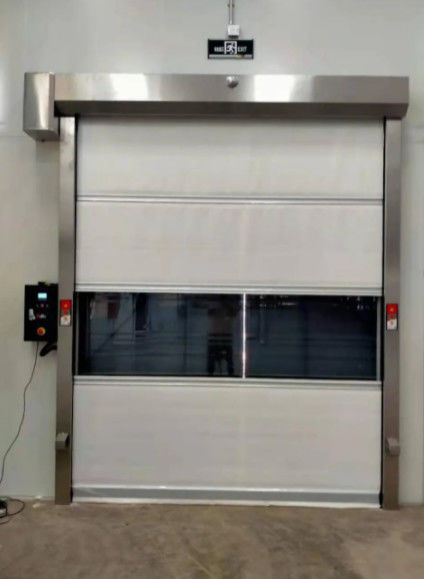 Portes à rouleaux rapides isolées en acier à haute résistance à la température