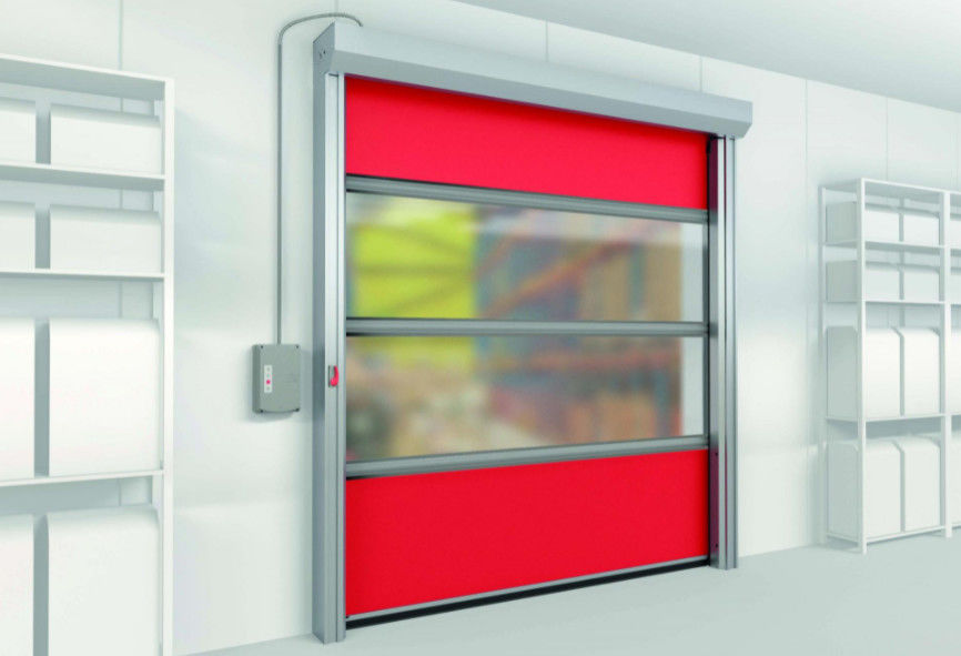 Portes à rouleaux de sécurité modernes résistantes aux intempéries Facilité d'installation et de sécurité Caractéristiques PVC coloré et résistant au vent
