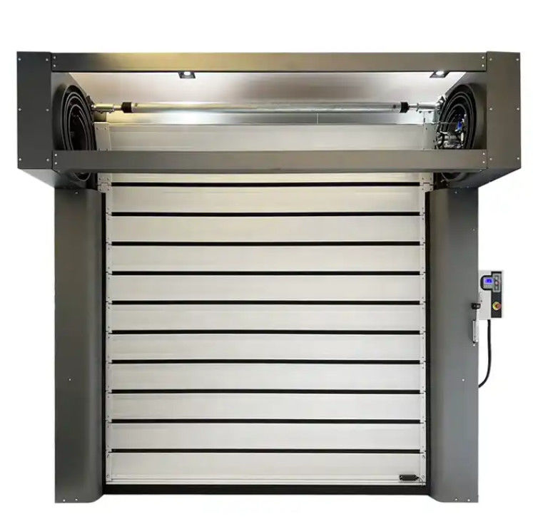 Porte en spirale à grande vitesse transparente en aluminium industriel Sécurité et efficacité en une seule porte rapide industrielle automatique