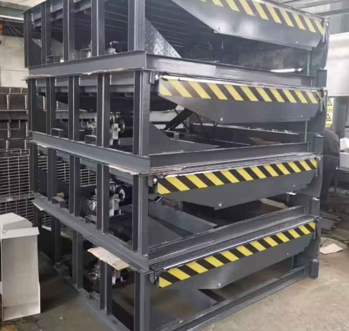 Nivelateur de quai de chargement personnalisé avec source d'alimentation électrique 10 capacité d'entrepôt en acier portable hydraulique mobile