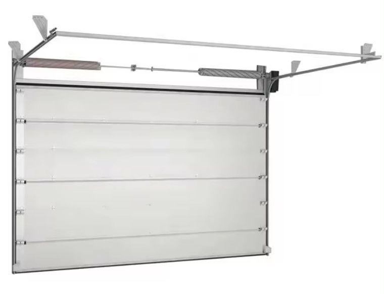 Sécurité Porte sectionnelle en acier blanc isolée Opération manuelle/automatique