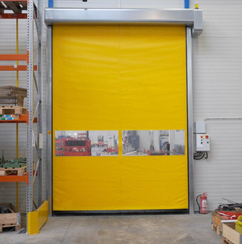 Porte à rouleaux rapides à isolation thermique de sécurité moderne avec réduction du bruit et résistance aux intempéries Fermeture à glissière porte auto-réparation