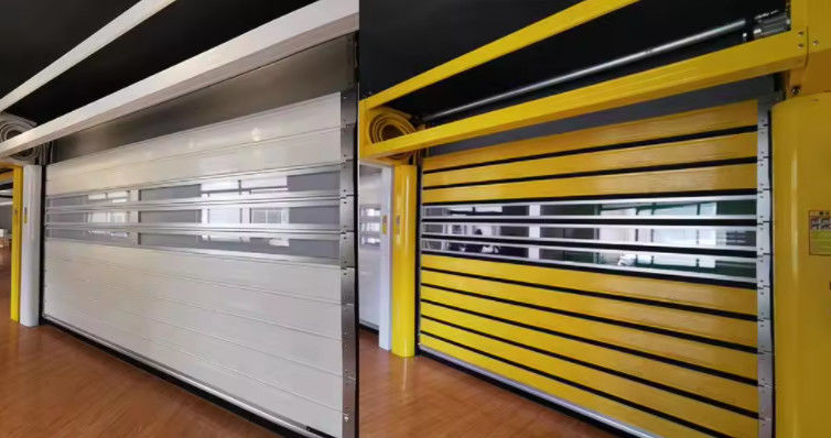 Porte en spirale à grande vitesse avec commande PLC à 0,8 m/s Système de sécurité de capteur photoélectrique de vitesse