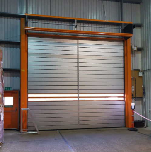 Efficacité de sécurité de la porte en spirale en aluminium transparent à grande vitesse pour la personnalisation en tant que fabricant de commande