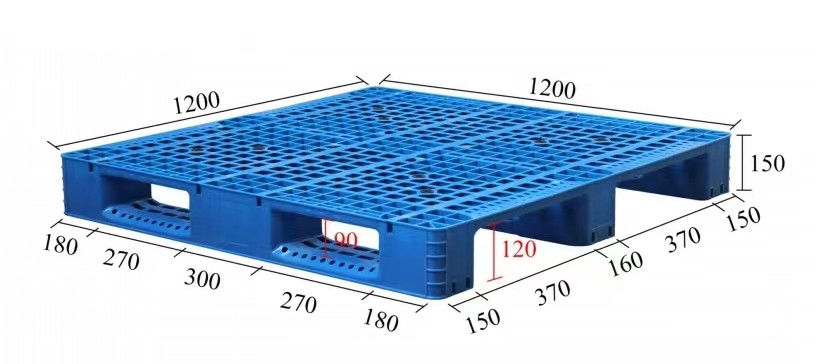 Plateforme en plastique hygiénique à surface lisse et empilable