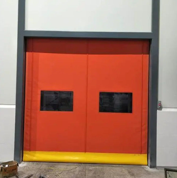 Porte à volets en PVC personnalisé à grande vitesse avec fermeture rapide en acier inoxydable et fermeture à glissière à commande intelligente