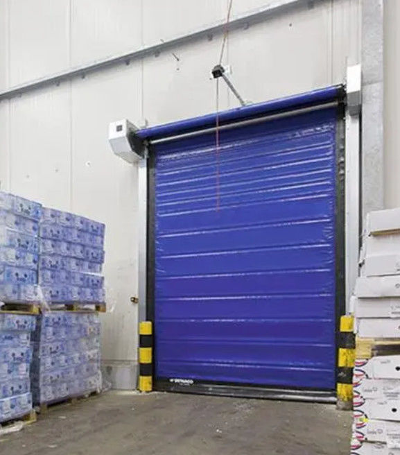 304 en acier inoxydable Porte à volets en PVC à haute vitesse à volets à volets rapides pour un faible entretien et une isolation thermique