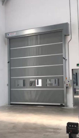 Réduction du bruit Haute vitesse PVC roulement vers le haut Rapide Fermeture Porte 304 en acier inoxydable Résistance aux intempéries