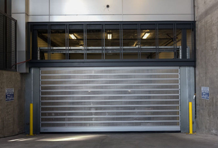 L'alimentation électrique de porte en spirale à grande vitesse en aluminium transparent 220V/50HZ pour entrepôt