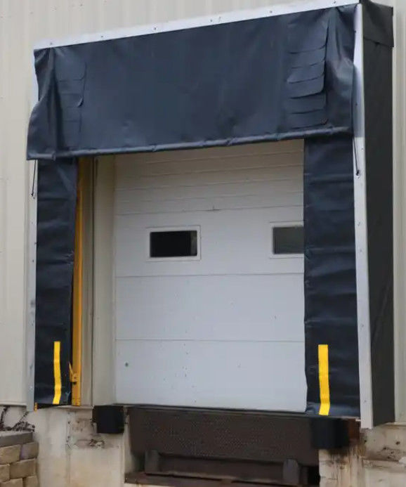 Finition Système de chargement réglable Abri de porte de quai pour l'industrie Finition Position industrielle Finition