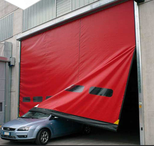 Portes à rouleaux rapides insonorisées avec isolation thermique entrepôt réparation rapide porte en PVC fermeture à glissière haute vitesse