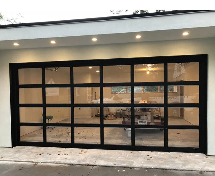 Porte de garage sectionnelle transparente de classe 3 personnalisée