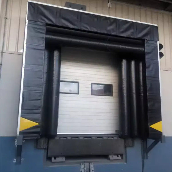 Système de chargement réglable de couleur personnalisé de tissu mécanique durable aux côtés doux industriel Abri de porte de quai pour camions