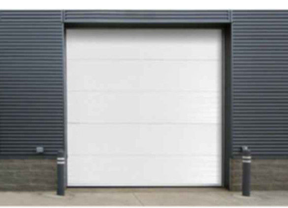 Portes sectionnelles industrielles automatiques avec réduction du bruit et panneau de porte à double peau