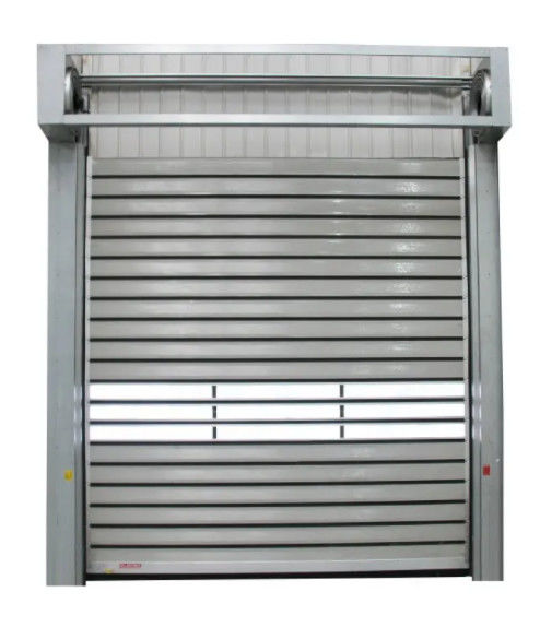 Système de sécurité du capteur photoélectrique Porte en spirale transparente en aluminium à grande vitesse pour une efficacité maximale et des performances fluides