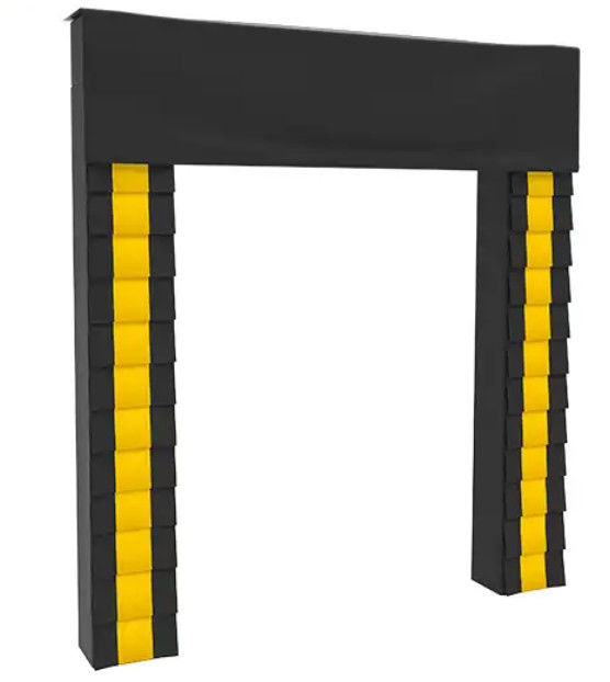 Éponge en PVC à haute étanchéité Chargement flexible Déchargement personnalisé Système de chargement réglable en couleur Abri de porte de quai pour chargement lourd
