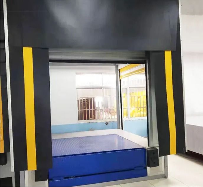 Abri de quai gonflable, isolé, étanche à l'air et scellé, de style industriel en gros pour OEM, extérieur, imperméable, excellente résistance aux intempéries, réglable, flexible et durable