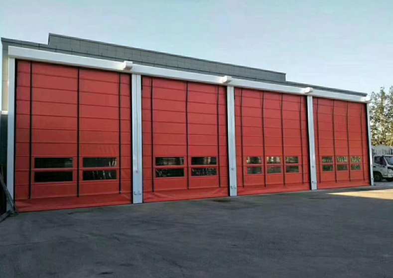 Porte rapide industrielle en PVC pour entrepôt/usine, résistance aux intempéries intérieures, porte à grande vitesse, matériau en acier inoxydable 304, fonctionnement automatique