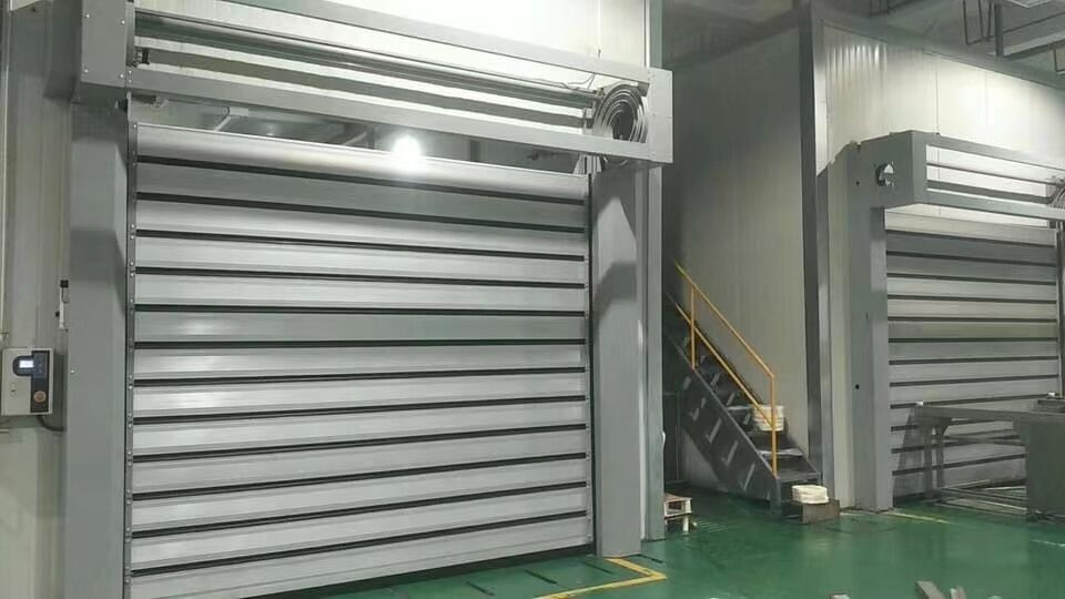 Portes en spirale à grande vitesse de haute qualité d'isolation thermique automatique en alliage d'aluminium